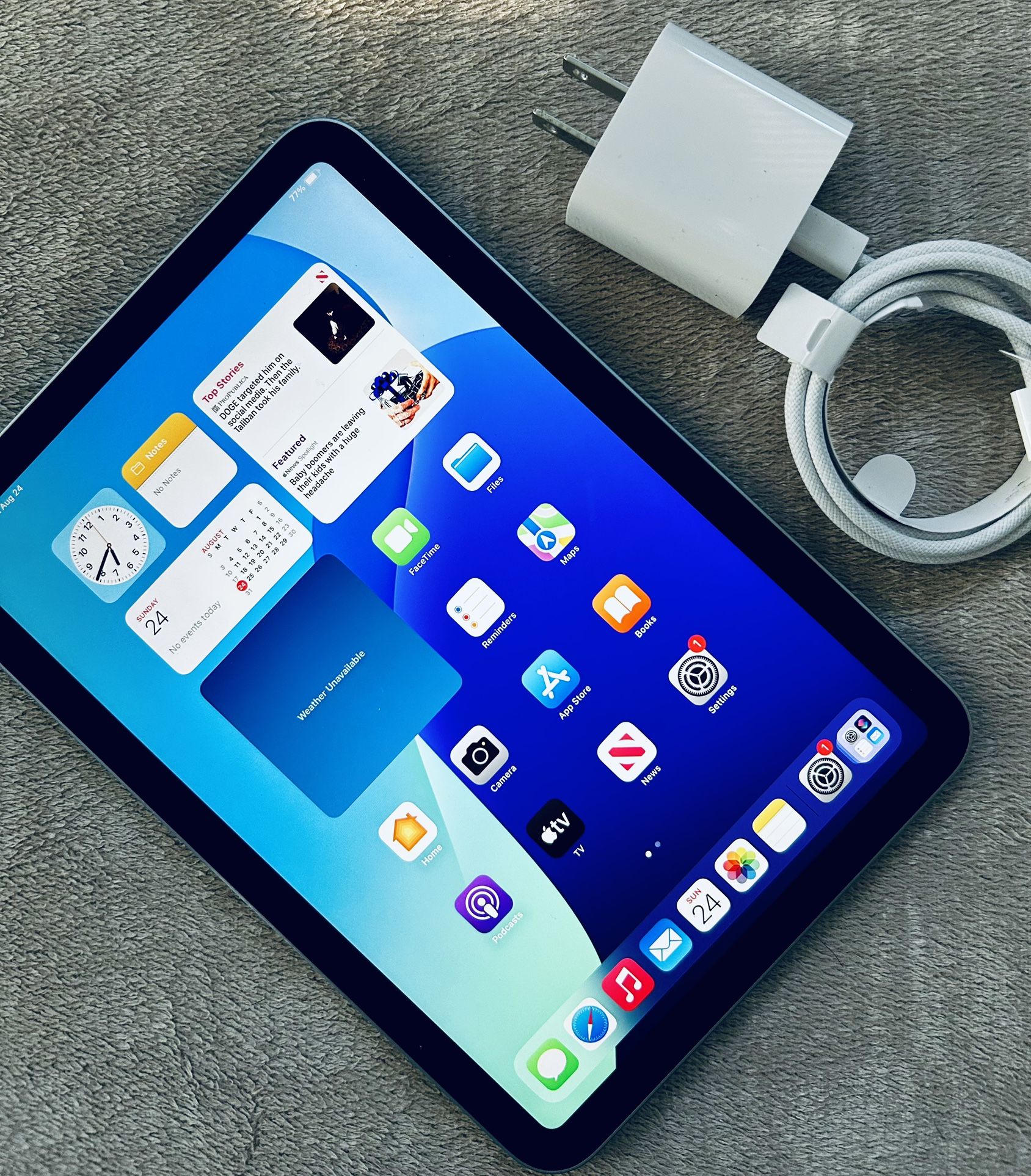 Apple iPad Mini A17 Pro Chip! 2025 Model!!! 256GB, WiFi! Paseo Light Blue Tint Color! Beautiful Brand New With Apple Warranty!!!