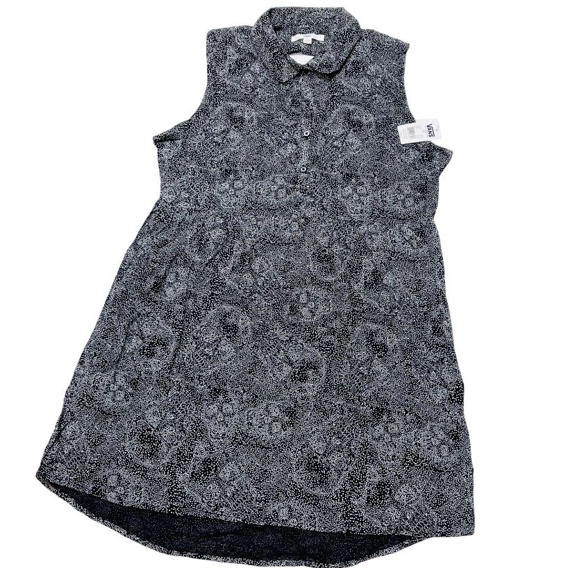 Vans Montreal Dress Junior Large Hidden Skull Print Buttons Backless Collard New