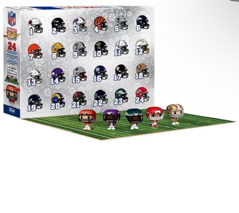 Funko pocket pop! 24-day holiday nfl advent calendar brand new for sale in  orlando, fl - offerup