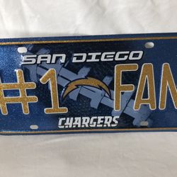 San Diego Charges License Plate #1 Fan