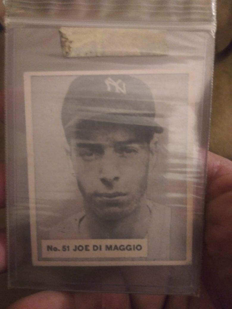 #51 JOE DI MAGGIO Big Chewing Gum Co. Baseball Card In Mint Condition