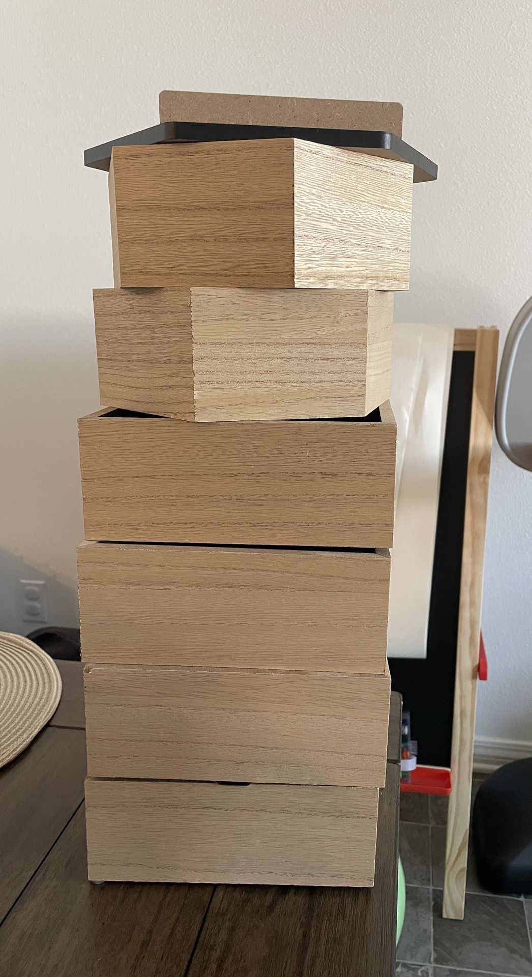 Hanging Decorative Cubes, Squares Hexagons And Hexagon Black Board