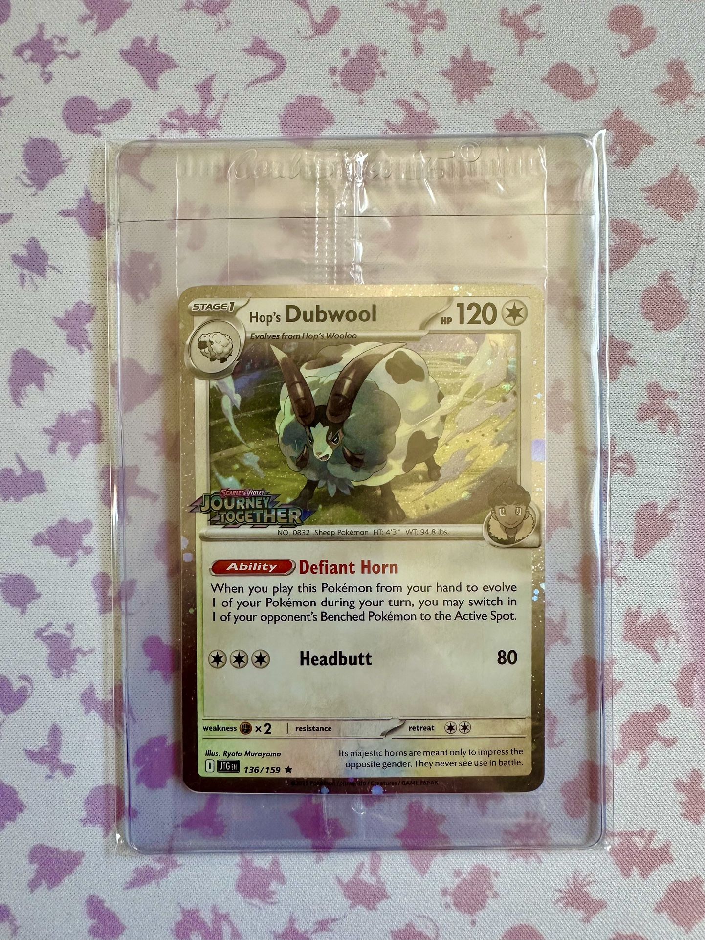 Hop's Dubwool Journey Together Best Buy Promo Card 136/159 Exclusive SEALED