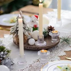10pcs Glass Candle Holders