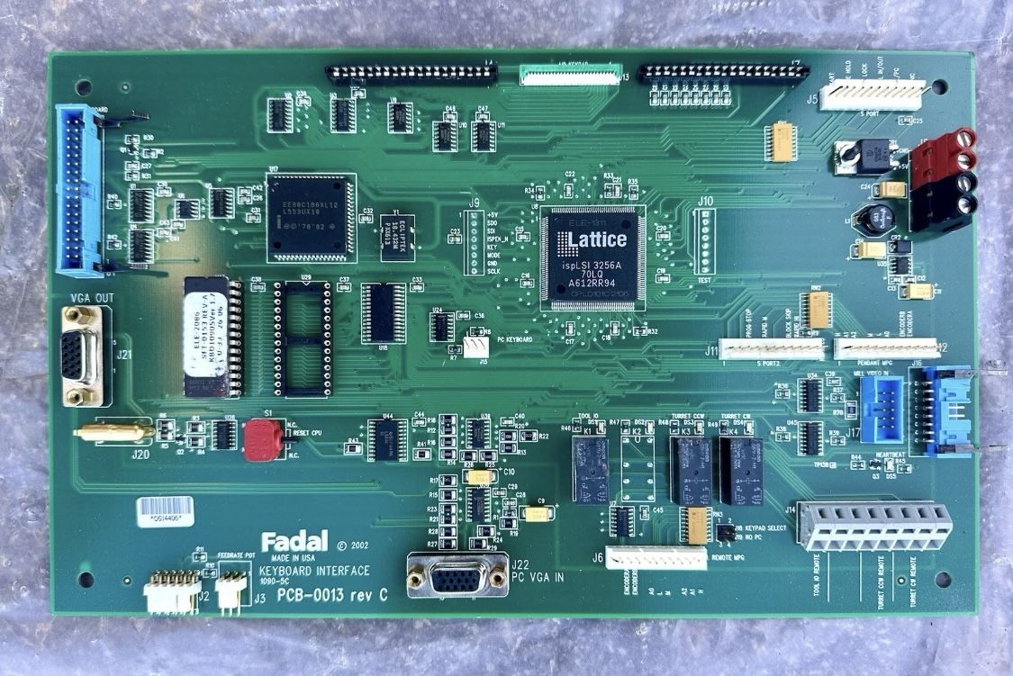 Fadal Keyboard Interface 1090-5c 2002 Pcb-0013