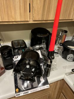 Halloween Darth Vader With Darth Vader, Music And Light Saber And Halloween Bag