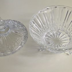Toscany Lead Crystal Collection.  Small Chip On Lid At The Top Point