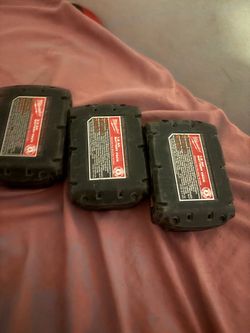 Milwaukee Battery Packs – Lot of 3
