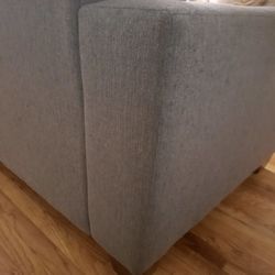 Grey Sofa With Tan Cover