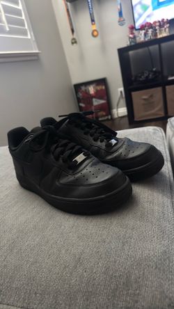 Black Air Force Ones. Size 10