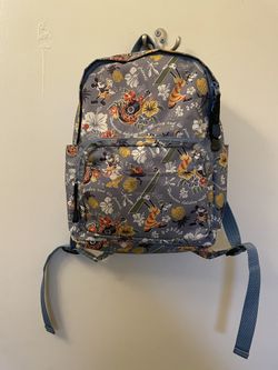 Cute & Rare Mickey & Friends Mini Hawaiian Backpack - Used