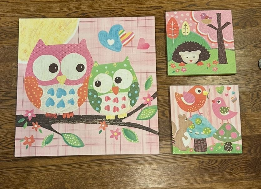 Kids Wall Decor 3 Pc