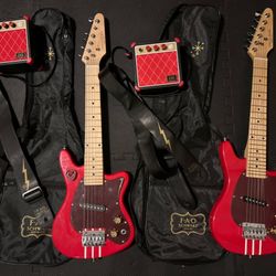 FAO Schwarz Kids Electric Guitar and Amp WORKS 