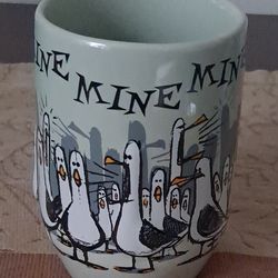 Disney Parks Finding Nemo Seagulls MINE MINE MINE mint green  Embossed Mug