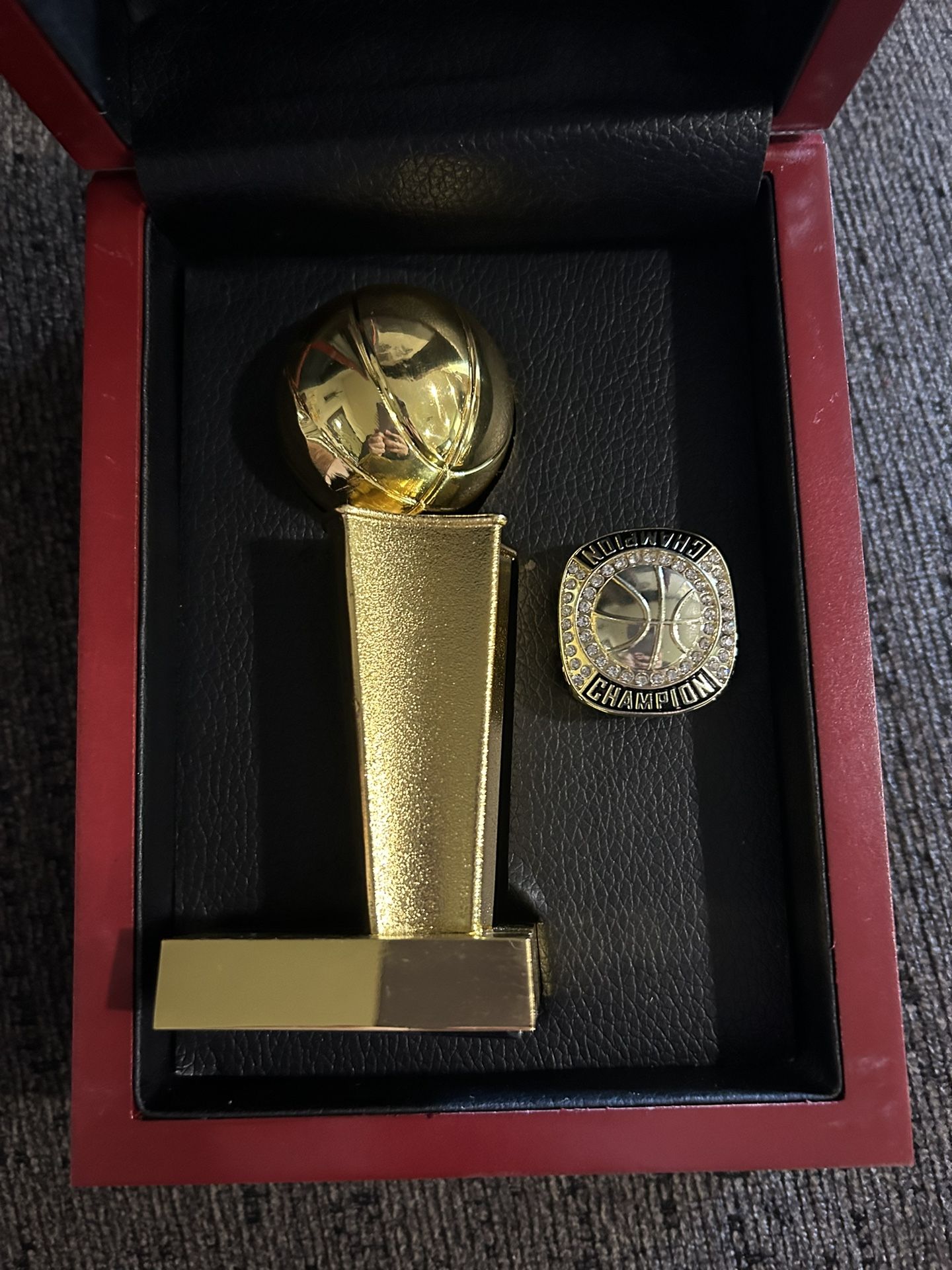Champion Ring And Trophy