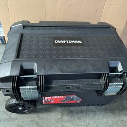 CRAFTSMAN 29-in. Rolling Tool Box with Wheels, Black, Plastic, Lockable (CMST24800)
