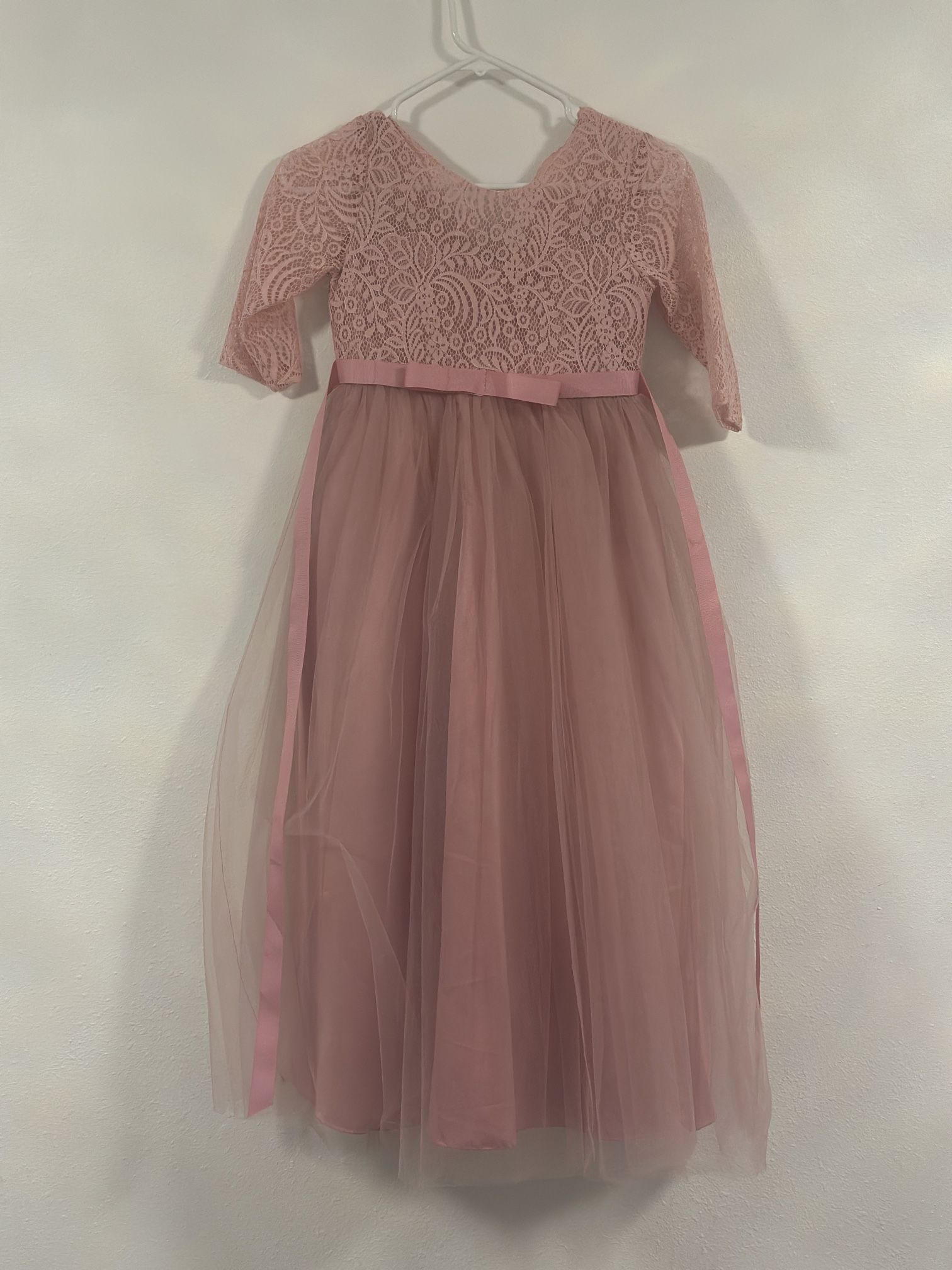 Pink Flower Girl Dress For Wedding 