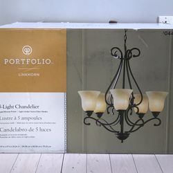 Portfolio linkhorn 5 light chandelier new arrivals