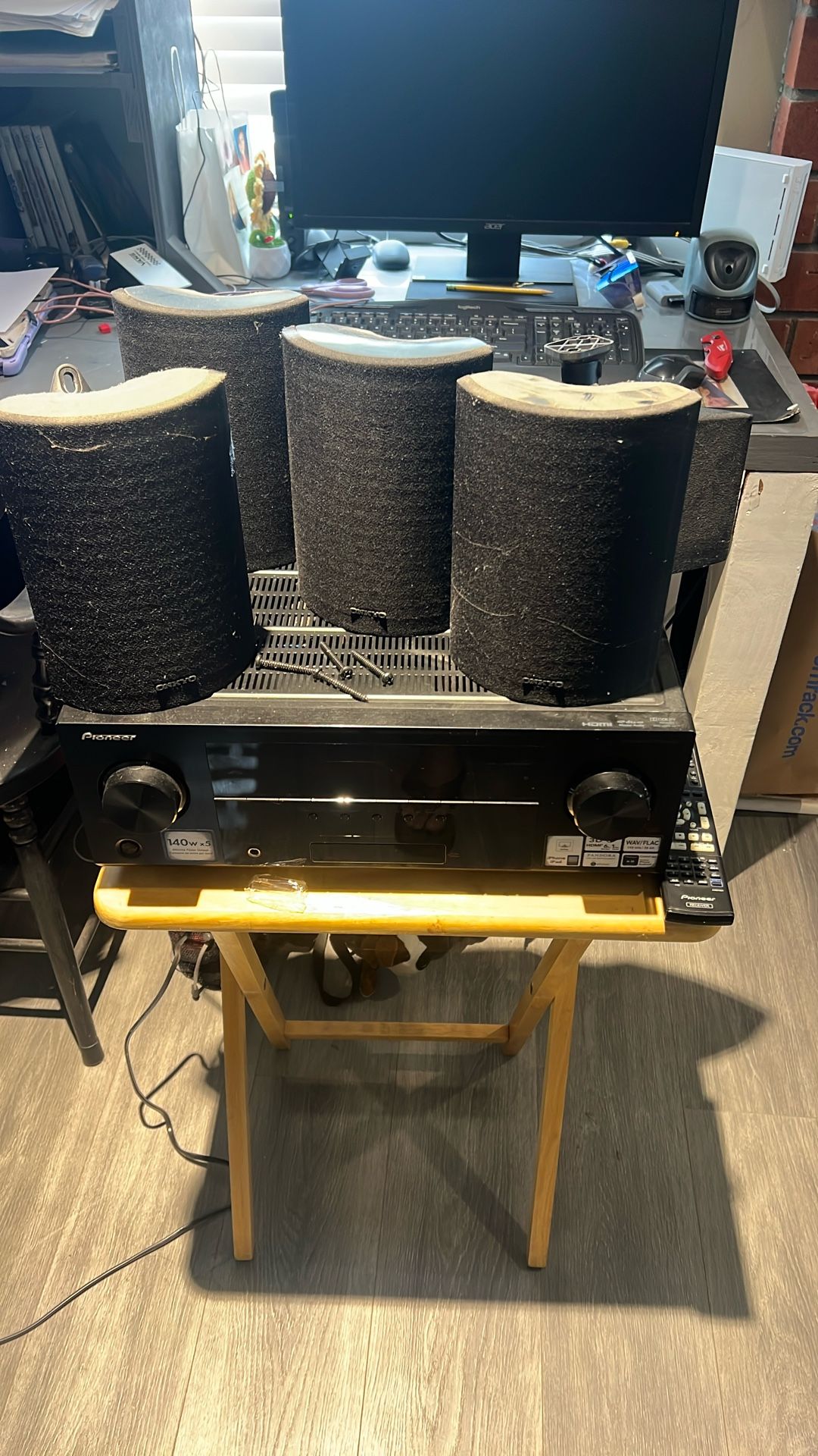 Sony Receiver And Onkyo Speakers