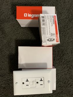 Legrand radiant White 20-Amp Decorator Outlet GFCI $19 each