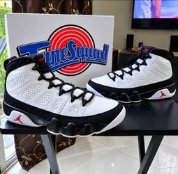 Air Jordan 9 Retro White Black Sneakers