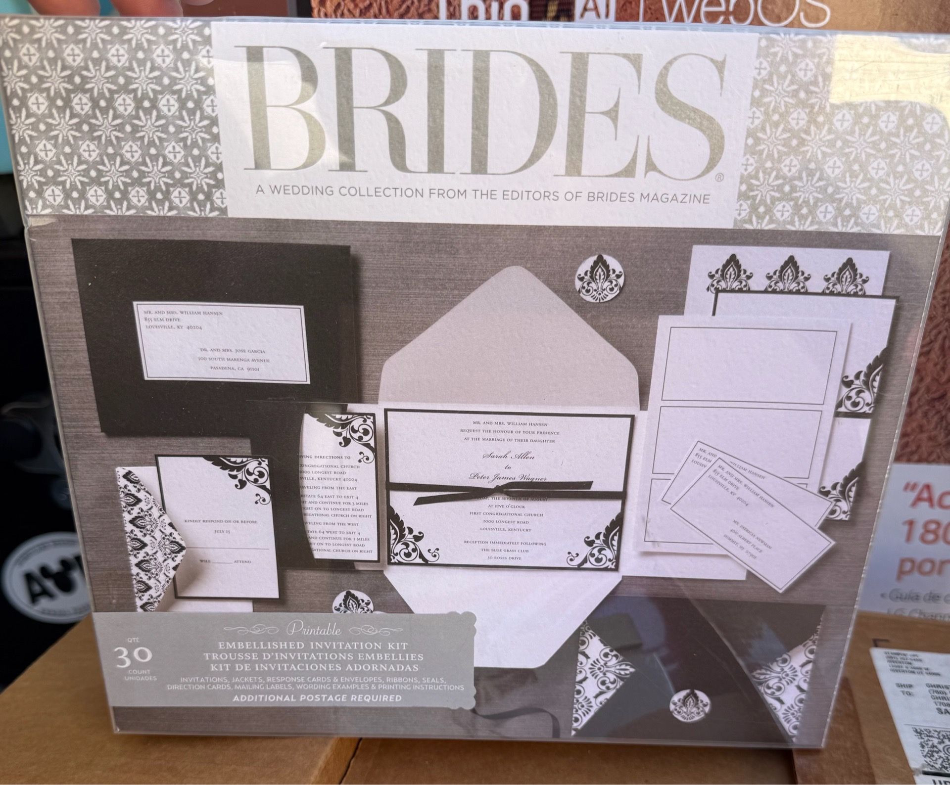 Brides Embellishment Invitation Kit 14 ct