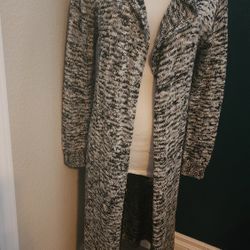 Long Cardigan Sweater In Size L