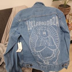 Brand New Lollapalooza Wrangler Jean Jacket With Tag