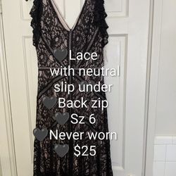 $25 Black Lace Dress