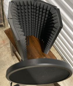 pop Filter And Portable Sound Pad Set With Mic Holding Access