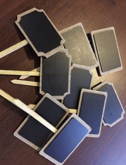 Wedding Decor - Chalkboard Stakes