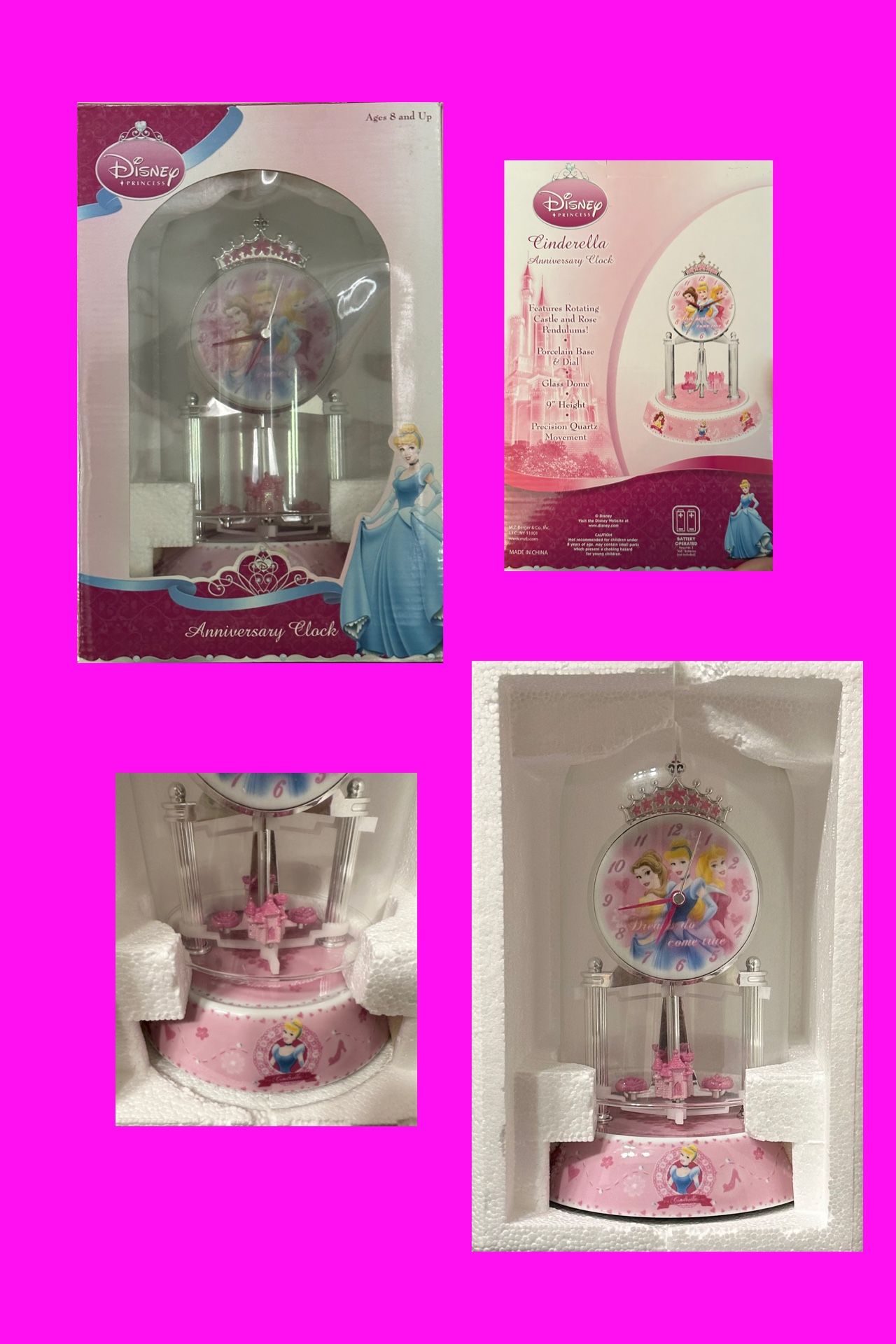 New Disney Princess Anniversary Clock