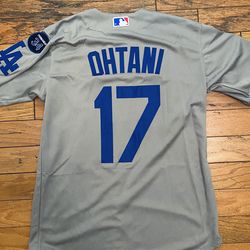 $45 White, blue, grey 2025  Kike World Series Mookie Betts, Freddie freeman, Ohtani, And Yamamoto dodgers Jersey