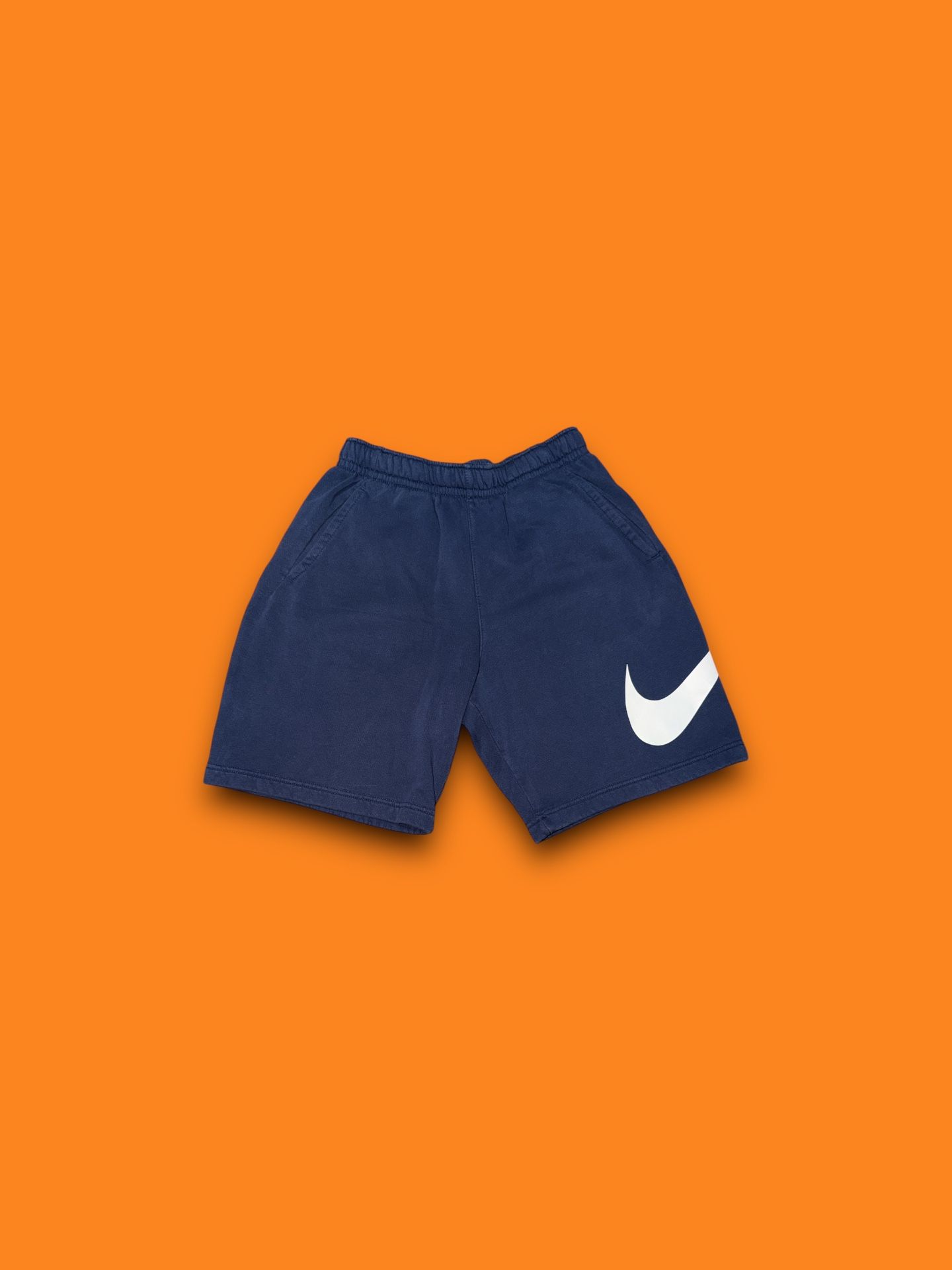 Nike sportswear club fleece big swoosh sweat shorts navy blue men’s small