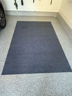 Large Dark Gray Floor Mat Outdoor Rug