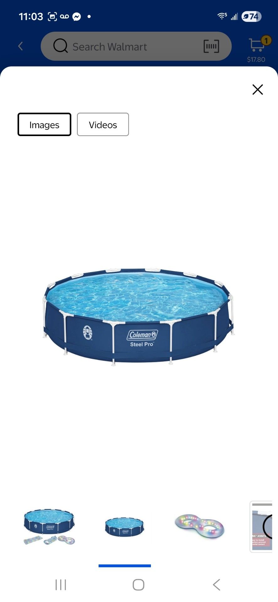 1 year used pool shed kept all all parts and e tras included