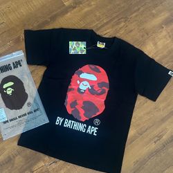 Black/Red Bape Tee