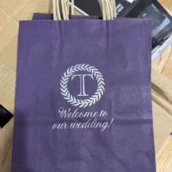 Welcome To Our Wedding Paper Bags