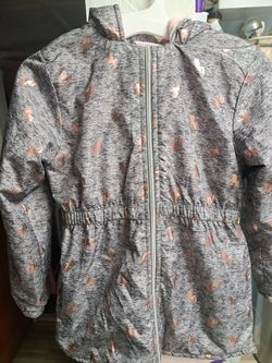 Girls Fleece Lined Hooded Jacket
