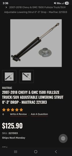 new maxtrac lowering shocks