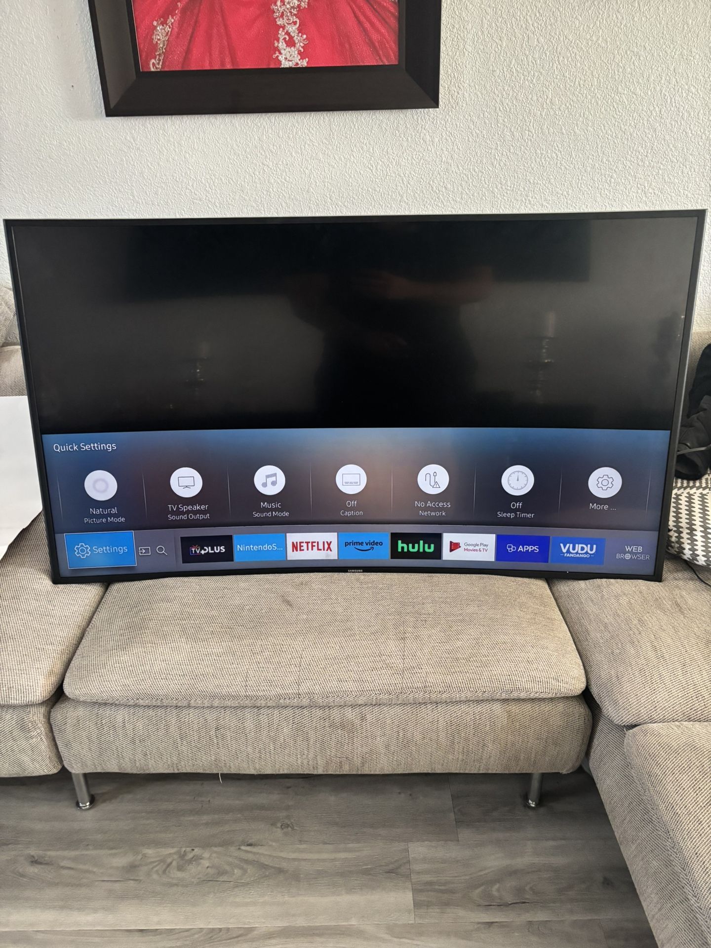 55in Samsung Smart 4k Ultra HD Curved Tv