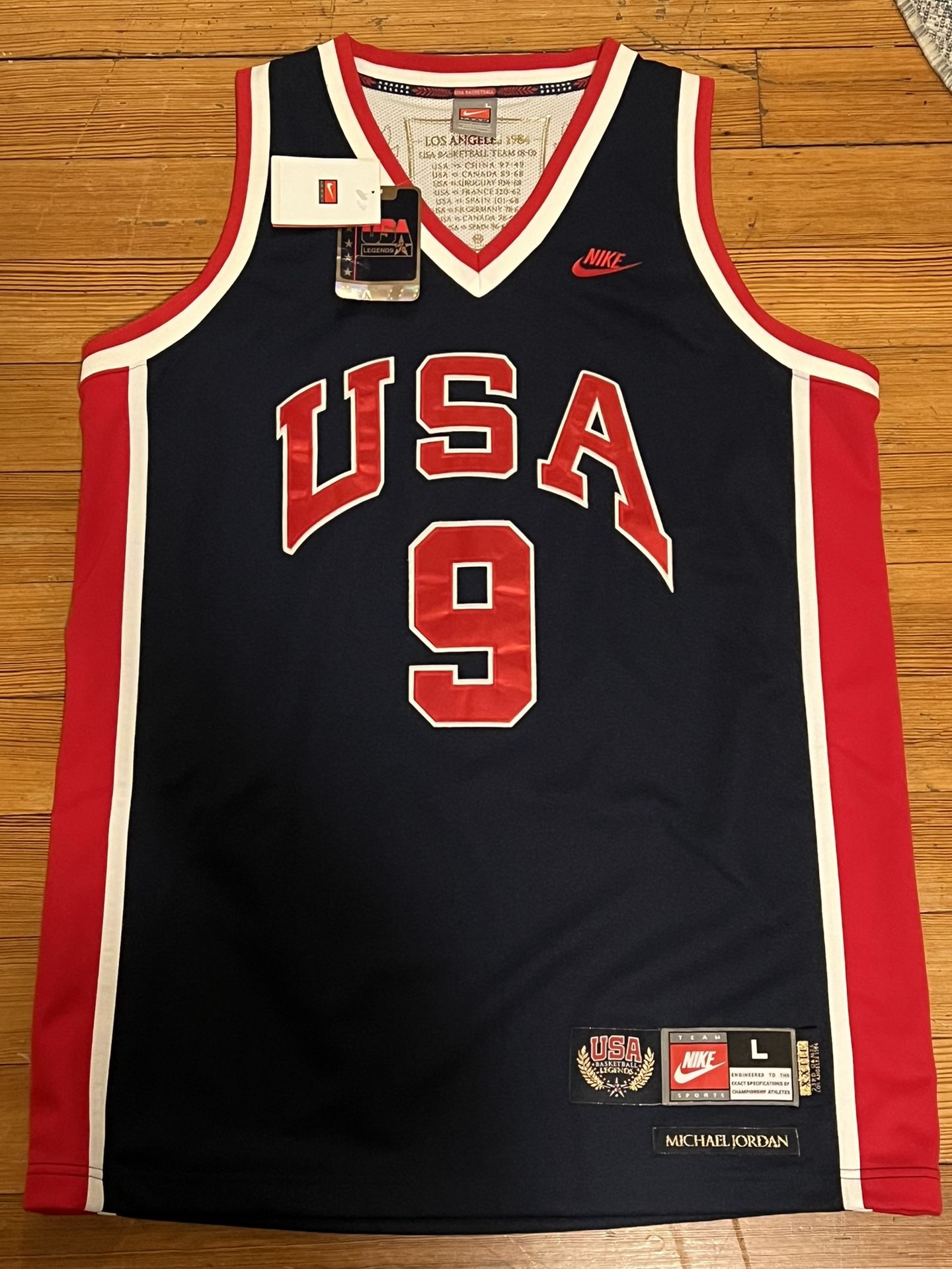 Nike Michael Jordan Vintage USA Basketball Legends Authentic Olympics Jersey