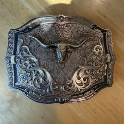 Montana Silversmiths Longhorn Belt Buckle