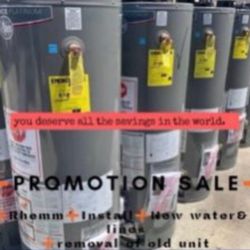 New Water Heater Rheem Performance Platinum 