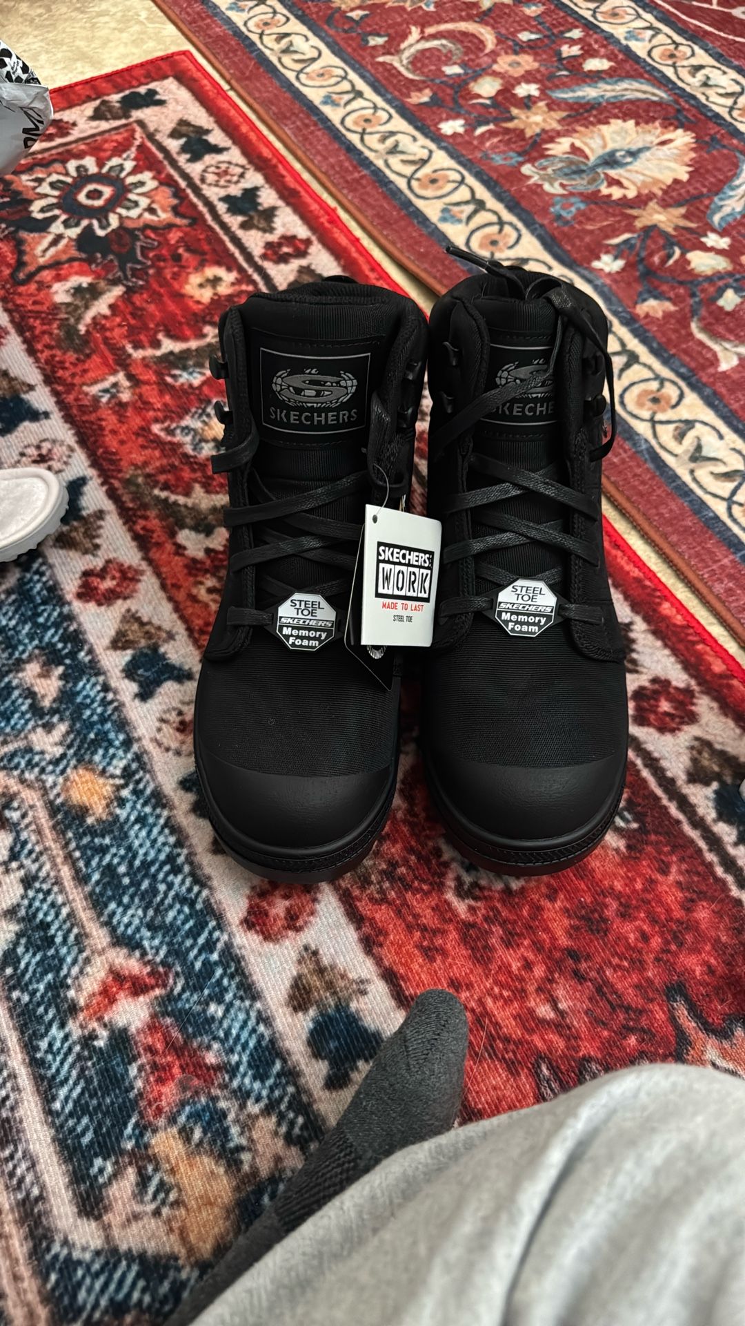 Steel Toe Work Boots Size 9