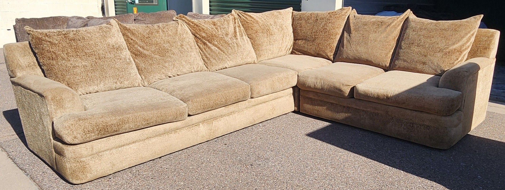 Downed Sectional Couch