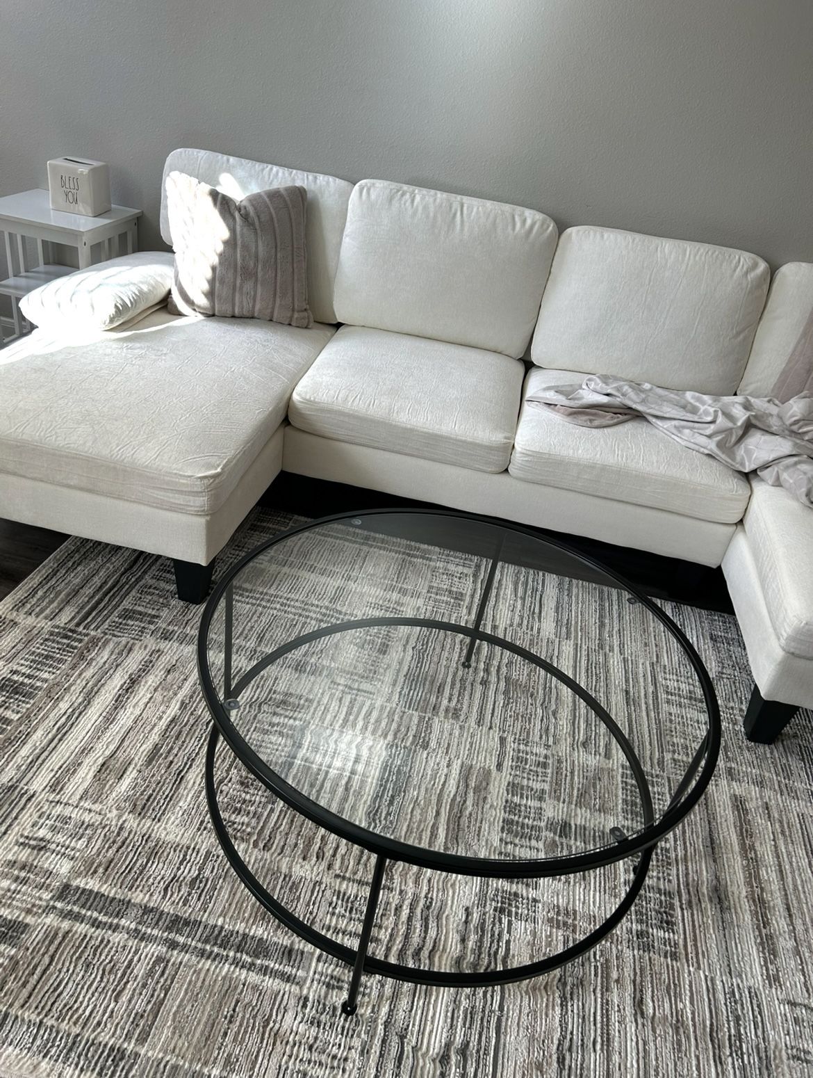 Round Glass Coffee Table