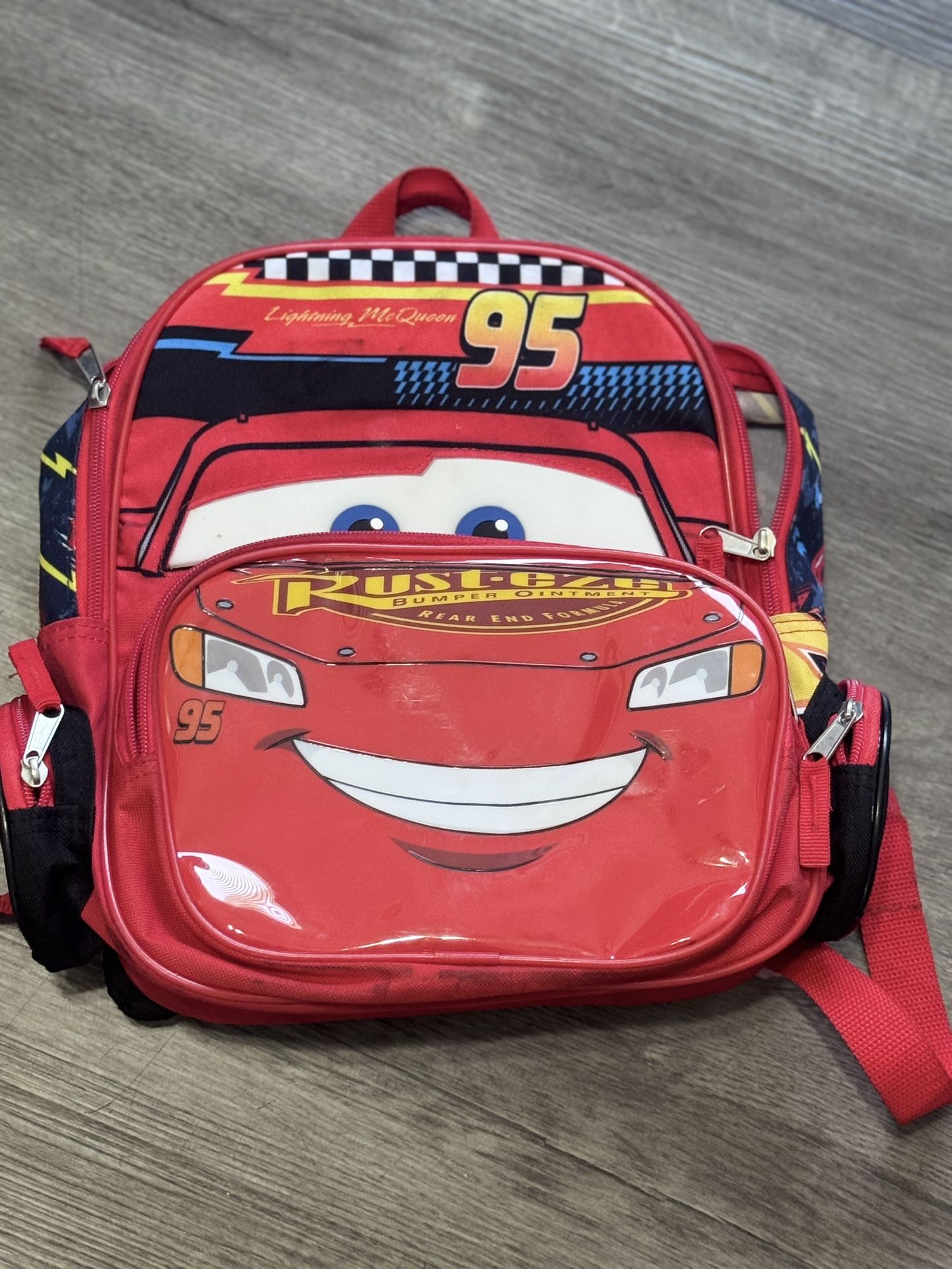 Light McQueen Backpack W/ Lights 
