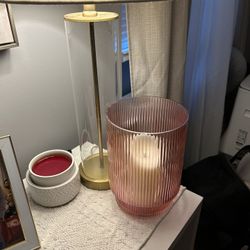 Pink Vase/Candle Holder