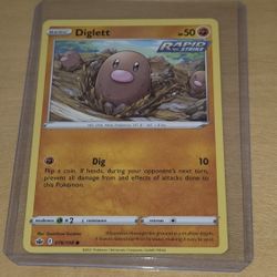 Pokemon TCG SWSH06: Chilling Reign Diglett 076/198
